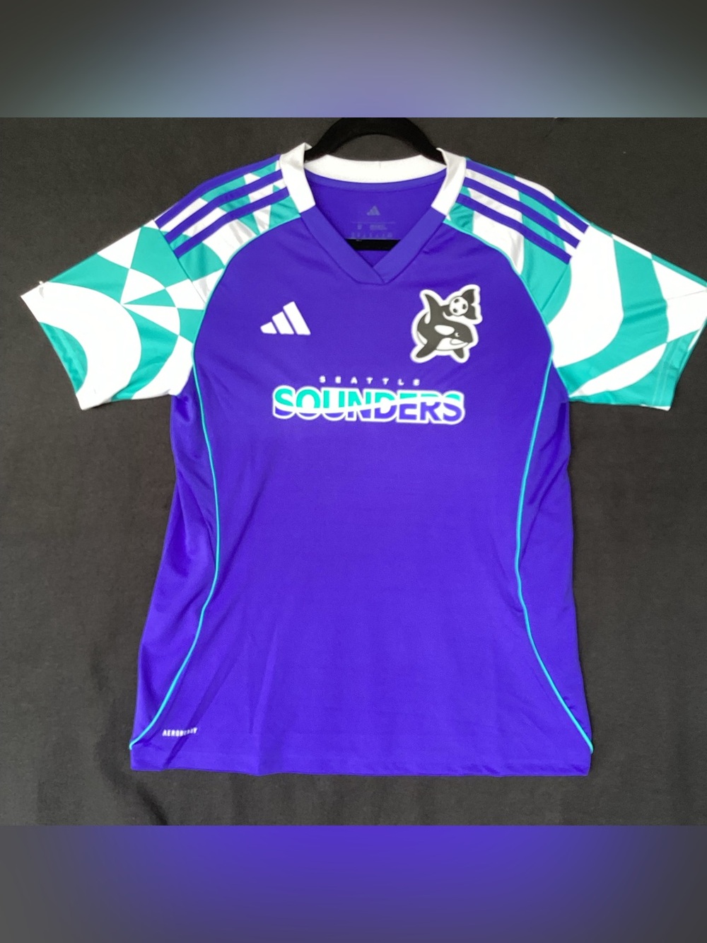 Adidas Seattle Sounders FC 2025 third “Orca Kit” jersey NWT Women’s